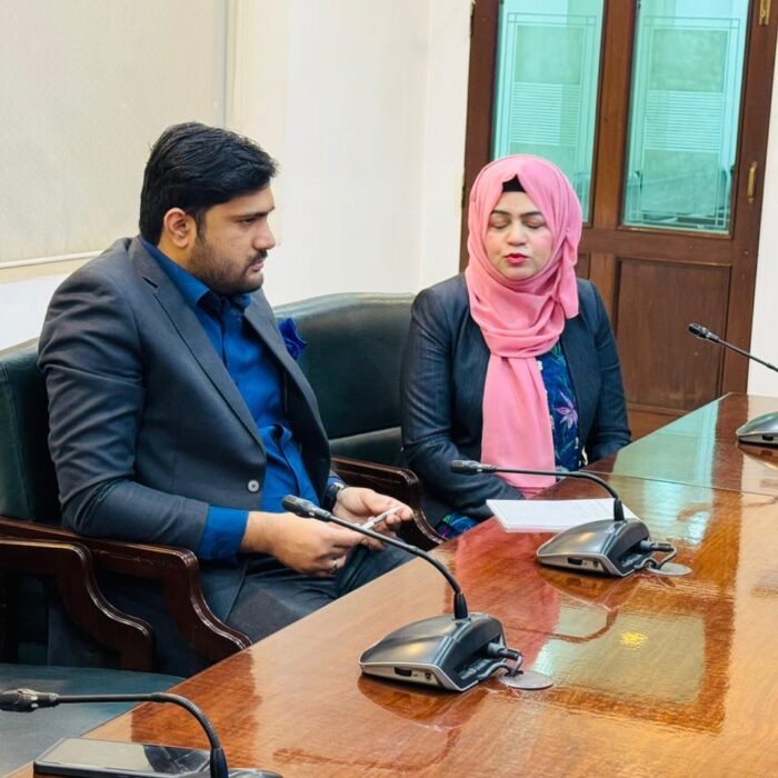 Syed Aun Shah Finalized Student Pitches for the Final Interview during the visit to UET