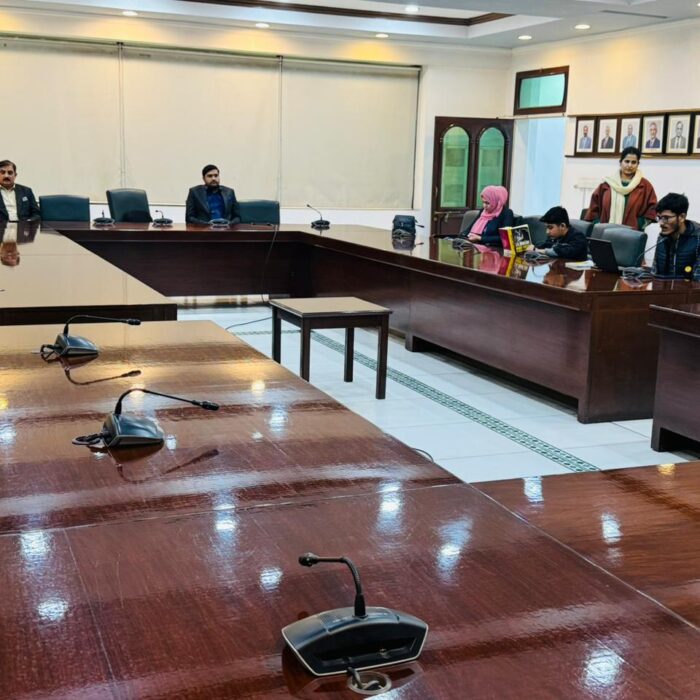 Syed Aun Shah Finalized Student Pitches for the Final Interview during the visit to UET