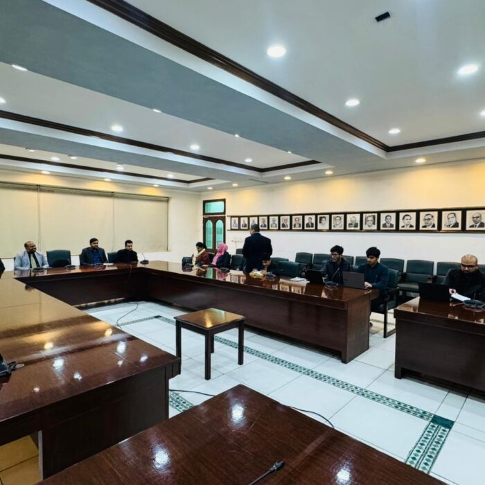 Syed Aun Shah Finalized Student Pitches for the Final Interview during the visit to UET