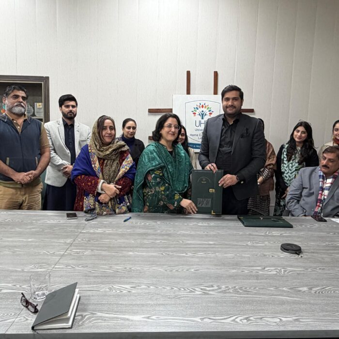 Syed Aun Shah signs agenda with VC UHE to build demo labs, training institute, and support student overseas placements