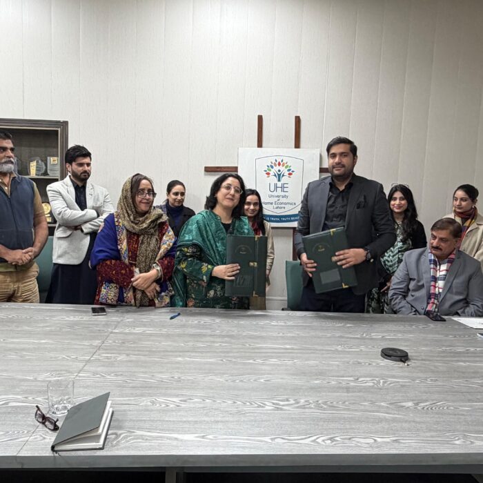 Syed Aun Shah signs agenda with VC UHE to build demo labs, training institute, and support student overseas placements