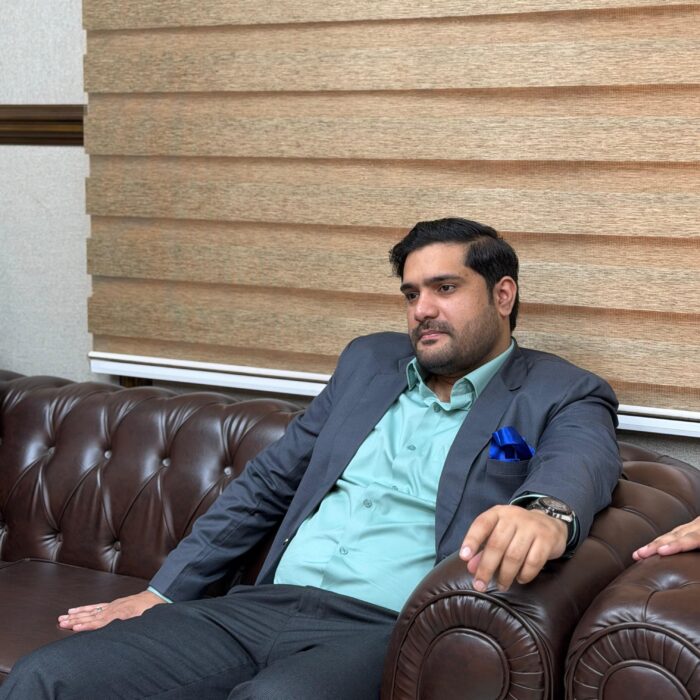 Syed Aun Shah meeting university leadership to discuss research and innovation