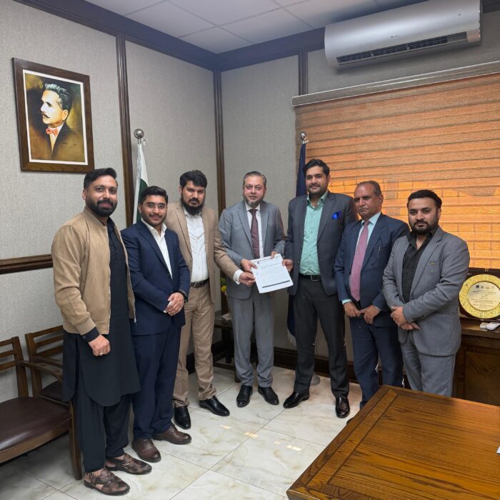 Syed Aun Shah meeting university leadership to discuss research and innovation